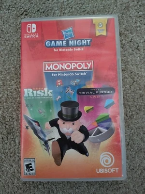 Hasbro Game Night for Nintendo Switch Monopoly, Risk, Trivial Pursuit - Image 1 of 3