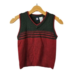 Vintage Gymboree Wollmischung Pullover Weste Jungen Größe 5 Urlaub Weihnachten Grandpacore - Bild 1 von 4