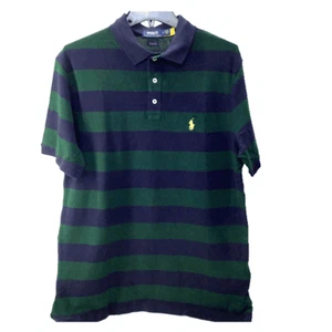 Ralph Lauren Men's Classic Fit Short Sleeve Polo - Green/Navy - Picture 1 of 4