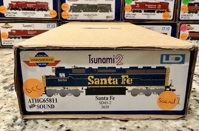 Athearn Genesis HO ATHG65811 EMD SDFP45 Santa Fe #5659 LED/DCC/SOUND/NIB - Image 1 of 4