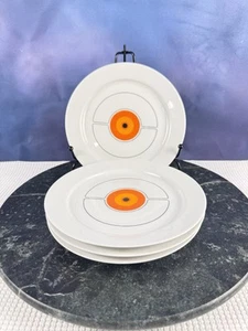 THOMAS Eclipse Retro MCM Desert Salad Plate 7 5/8" Germany Rosenthal Set Of 4 - Picture 1 of 6