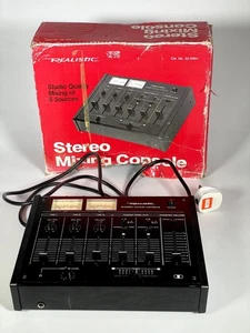 Realistic Stereo Mixing Console 32-1200C Vintage Audio Mixer with Box - Picture 1 of 12