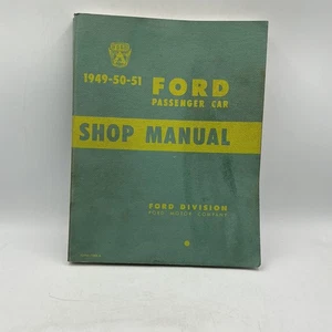 Vintage 1949-51 Ford Passenger Car Shop Manual Auto Service Book Softcover OEM - Foto 1 di 16