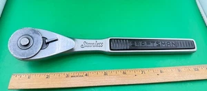Vintage Craftsman  1/2" Drive Stainless Steel Ratchet USA 43763 - Picture 1 of 4