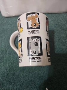 "Taza de café de té de firma taza Shots DOG Wanted 4,75"" 12 oz" - Imagen 1 de 8