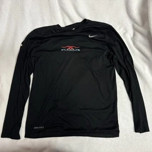Hickory Crawdads Nike Shirt Long Sleeve Dri-Fit Texas Rangers Logo - Picture 1 of 6