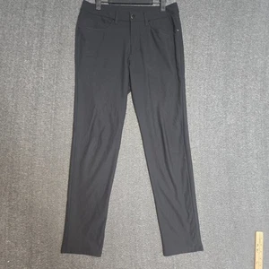 Lululemon ABC Slim Fit 5 Pocket Warpstreme Pants Men's 30x30 Black Office Golf - Picture 1 of 12