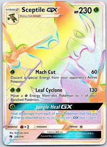 Sceptile GX (Secret) 216/214 Sm-Lost Thunder - Full Art Secret Rare NM Holo - Picture 1 of 2