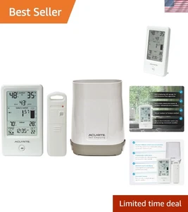 Wireless Rain Gauge with Thermometer & Humidity - Picture 1 of 10