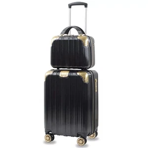 New AMERICAN GREEN TRAVEL Melrose S Anti-Theft Hard Case Luggage Carry on Black - Picture 1 of 11