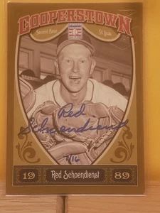 2013 Panini Cooperstown Baseball Red Schoendienst #7/16 Autograph NM+ - Picture 1 of 2
