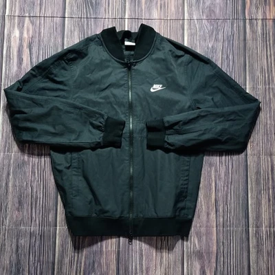 NIKE Men's FULL ZIP Woven Players Jacket DN4458-010 BLK Size Small  - Image 1 of 4