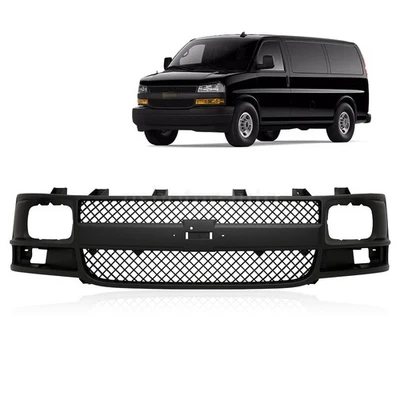 Front Grille Assembly Grill For 2003-2017 Chevrolet Express 1500 2500 3500 Van Foto 1 de 4