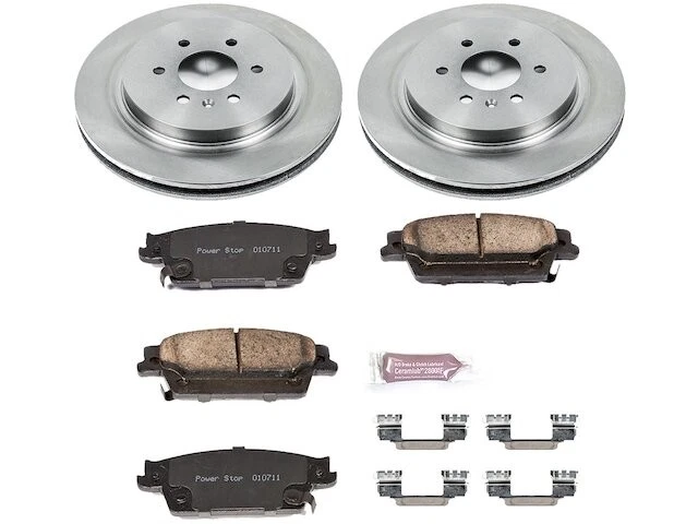 Kit de pastillas de freno trasero y rotor para 04-09 Cadillac SRX KG24H9 Foto 1 de 1
