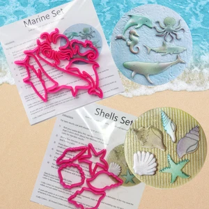 Marine, Sea Shell Cutter Set of 5 for Cake Decorating & Craft Seaside, Beach - Picture 1 of 23