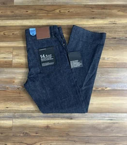 The Unbranded Brand 14.5 Indigo Rigid Raw Selvedge UB301 Straight 36x34 NWT - Picture 1 of 19