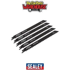 Sealey WRS3019-225 Reciprocating Saw Blade for Wood 225mm 3tpi - Pack of 5 - Picture 1 of 5