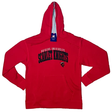 Rutgers University Scarlet Knights Champion Pullover Hoodie Men’s Sz L Large NWT Cover