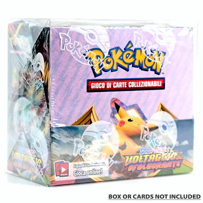 Case Protettivo Trasparente Display Box 36 Bustine Pokemon in Plastica Rigida