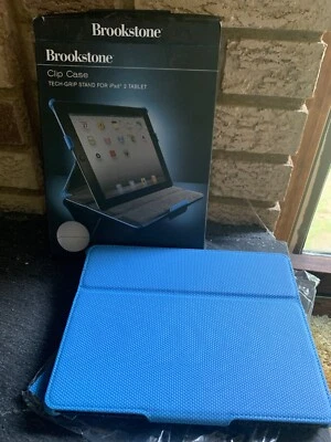NEW NIP VTG Brookstone Clip Case iPad Tablet 2 NEW Sky blue - Image 1 of 2