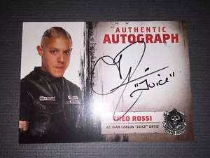 Sons Of Anarchy Authentic Autograph Card Of Theo Rossi As Juice Ortiz. A8. - Picture 1 of 12