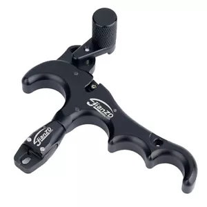 Compound Bow Release Aid Adjustable Can Rotate 360° Thumb Release 4 Finger Grip - Picture 1 of 12