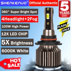 For Toyota Corolla 2001-2004 6X LED Headlight Fog Light Bulbs Combo KIT White Q7 - Bild 1 von 22