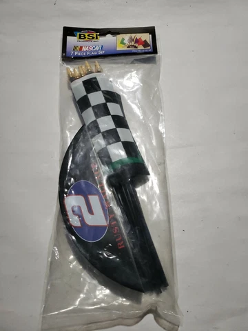 NASCAR Rusty Wallace 7 Piece Flags Set NEW NASCAR BSI Products Cover