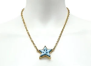 Marc By Marc Jacobs Chunky Star Blue Necklaces 143785 - Picture 1 of 3
