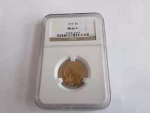 1915, Indian Head, G$5, Half Eagle, NGC, como nuevo 61+ - Imagen 1 de 4