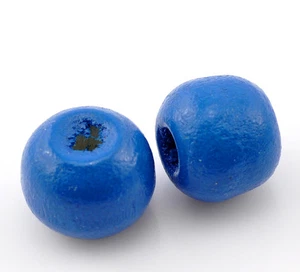 200 pcs Wooden Wood Round Spacer Beads - 10x9mm - 19 Colors Available! - Picture 1 of 61