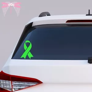 Lymphoma Cancer Awareness Ribbons Lime Vinyl Decal Stickers 22 Sizes Available - Foto 1 di 3