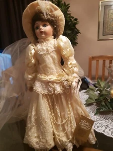 The Bebe Bru Victorian bride doll Franklin HEIRLOOM - Picture 1 of 10