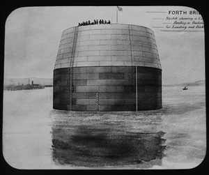 DIE VIERTE BRÜCKENKONSTRUKTION - SCHWIMMENDER CAISSON UM 1889 Magische Laternenrutsche - Bild 1 von 3