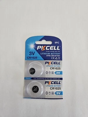 Fast Ship-2- New- Pkcell Batteies-3 V Volts-Cr 1025 EX-2026 - Image 1 of 2