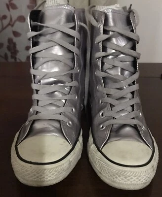 Converse Scarpe Donna Argento Tg 38 - Immagine 1 di 4