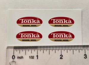 Tonka Logo Sticker 1964 To 1969 Vintage Truck Oval Vinyl Decals - Picture 1 of 2