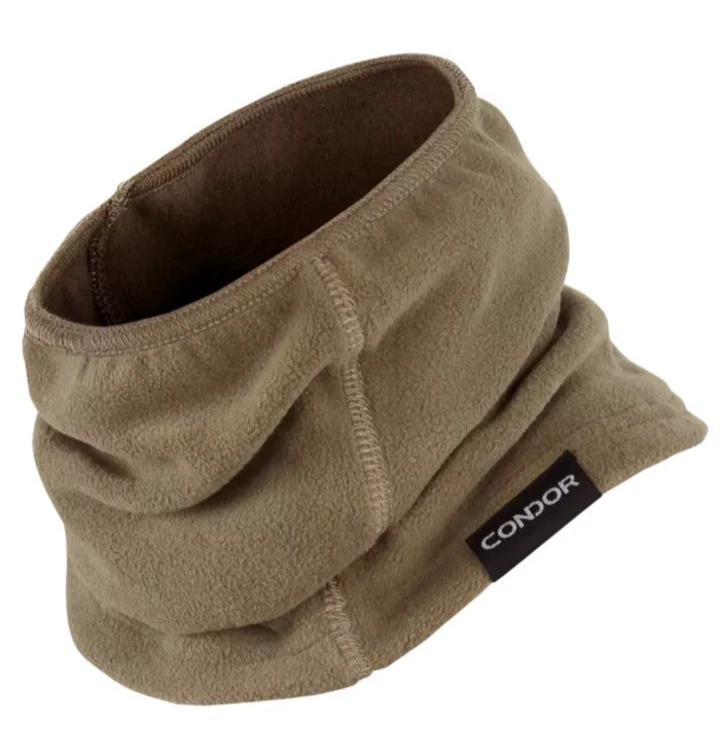 Condor 221106 Tactical Thermo Neck GAITER Neckwarmer Mask Microfleece 3 Colors Tan