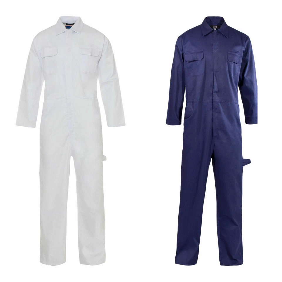 SUPERTOUCH Mens Poly Cotton Coverall Workwear Welder Mechanic Overall Boiler Suit Plus Size