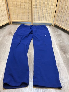 Men's FIGS Scrubs Pants Bottoms Technical Collection Bright Blue Large L M93 - Picture 1 of 11