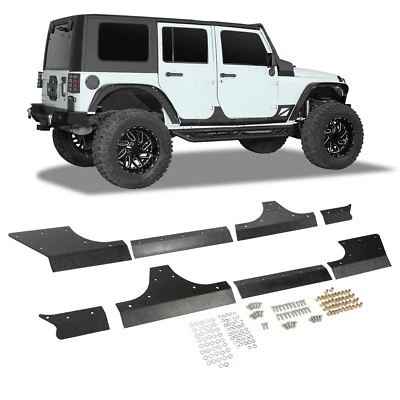 Upgrated Body Armor Cladding Guard Set For Jeep Wrangler JK JKU 4 Door 2007-2018 - Image 1 of 4