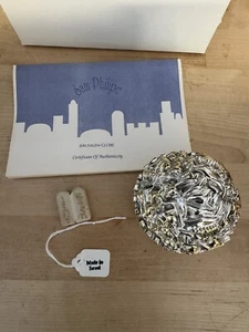Vintage 1997 Sterling Silver Sam Philipe Jerusalem 3000 World With Certificate - Picture 1 of 7