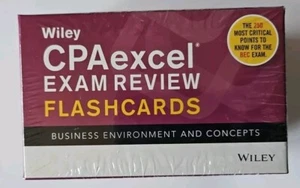WILEY: CPAexcel EXAM REVIEW Flashcards Business Environment New Sealed - Picture 1 of 2