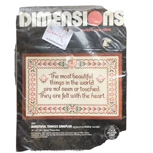 NWT embroidery wall art Dimensions beautiful things Sampler - Bild 1 von 3