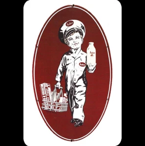 Letrero de metal de hojalata vintage 8x12 clásico Arden Farms niño lechero arte icono - Imagen 1 de 2