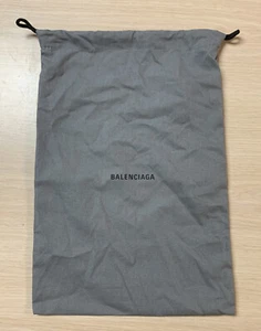 New Authentic Balenciaga 10.5" X 15" Gray Cotton Dust Bags - Picture 1 of 3