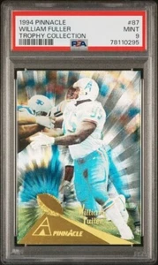 1994 PINNACLE TROPHY SAMMLUNG #87 WILLIAM FULLER PSA 9 NEUWERTIG HOUSTON OILERS - Bild 1 von 2