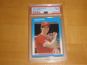 1987 Fleer Update Glossy U-94 Paul O'Neill PSA 9