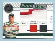 2008 PP Four Wide Dale Earnhardt Jr #2/50 Race Used Firesuit Tire Metal Glove