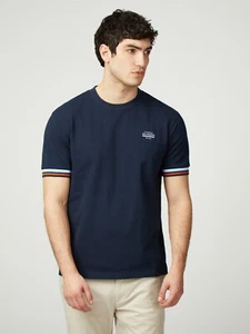Camiseta Ben Sherman Piqué Azul Marino Oscuro 0077640 - Imagen 1 de 3